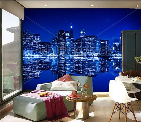 wallpapers custom 3d murals, york at night with reflection in water blue hue , living room sofa tv wall children bedroom paper
wallpapers custom 3d murals, york at night with reflection in water blue hue , living room sofa tv wall children bedroom paper