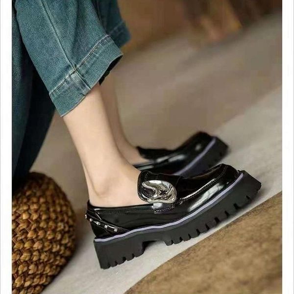 dress shoes round toe platform patent leather pumps women's loafers casual zapatillas mujer, Black
dress shoes round toe platform patent leather pumps women's loafers casual zapatillas mujer, Black