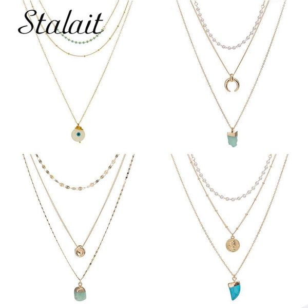pendant necklaces trendy blue eye moon natural stone gold necklace chic round queen coin pearl beads women engagement jewelry, Silver
pendant necklaces trendy blue eye moon natural stone gold necklace chic round queen coin pearl beads women engagement jewelry, Silver