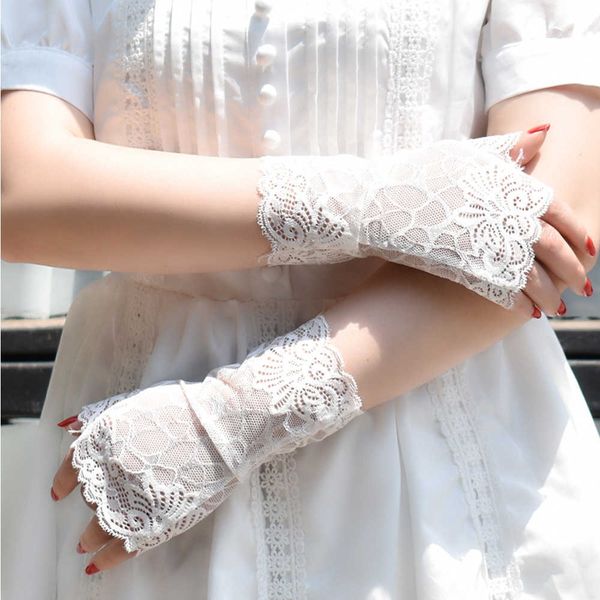 fashion women gloves dance long fingerless ladies lace gloves ladies half finger fishnet dress gloves thin mesh mitten y0827, Blue;gray
fashion women gloves dance long fingerless ladies lace gloves ladies half finger fishnet dress gloves thin mesh mitten y0827, Blue;gray