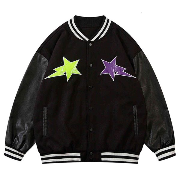 men's jackets male punk bomber jacket, baseball hip hop, printed letters, mixed-colored block, loose, unisex, Black;brown
men's jackets male punk bomber jacket, baseball hip hop, printed letters, mixed-colored block, loose, unisex, Black;brown