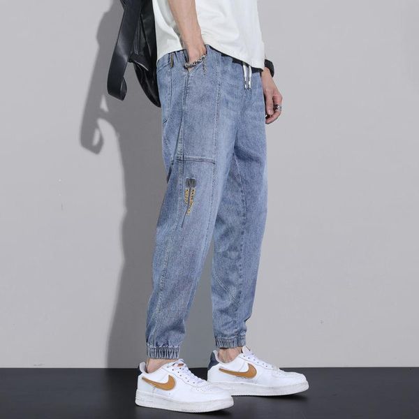 men's jeans washed stitching casual sports loose harem pants retro youth blue stretch trend nine-point trousers streetwear thin
men's jeans washed stitching casual sports loose harem pants retro youth blue stretch trend nine-point trousers streetwear thin