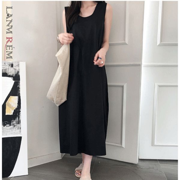 summer fashion women clothing cotton linen sleeveless vest dresses female loose big size black dress yj179 210507, Black;gray
summer fashion women clothing cotton linen sleeveless vest dresses female loose big size black dress yj179 210507, Black;gray