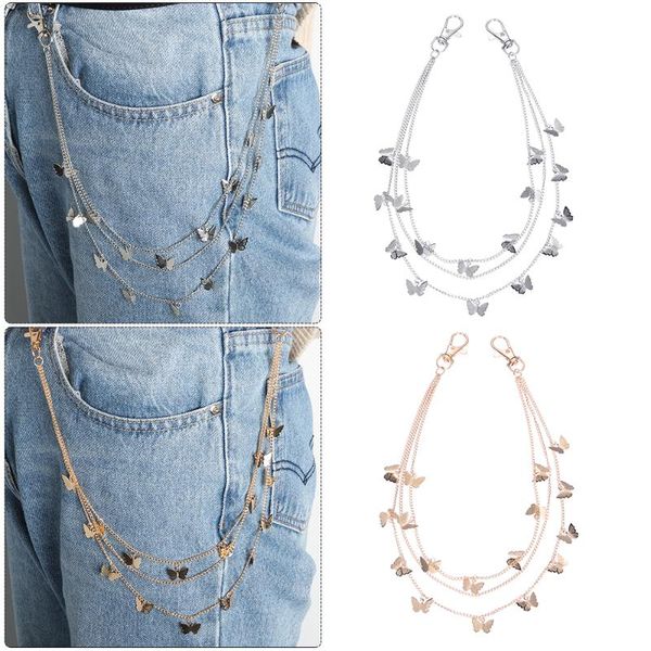 keychains fashion punk street style butterfly belt waist chain male women pant multi layer hiphop hook trousers keychain jewelry, Silver
keychains fashion punk street style butterfly belt waist chain male women pant multi layer hiphop hook trousers keychain jewelry, Silver