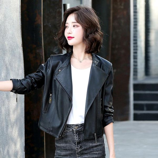 women's leather & faux plus size 3xl pu coat women 2021 spring female clothing short slim motorcycle jacket black
women's leather & faux plus size 3xl pu coat women 2021 spring female clothing short slim motorcycle jacket black
