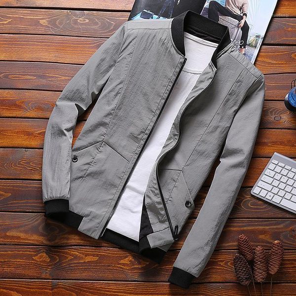 men's jackets stand collar zip coat design outwear size m-4xl spring men casual thin slim fit overcoat, Black;brown
men's jackets stand collar zip coat design outwear size m-4xl spring men casual thin slim fit overcoat, Black;brown
