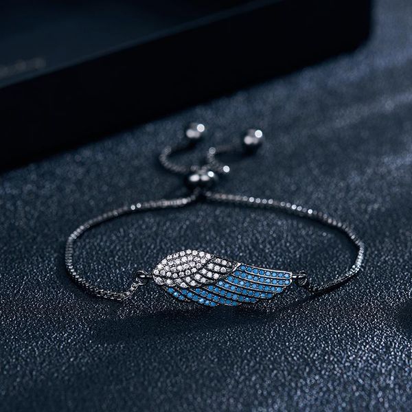 link, chain environmental protection copper angel bracelets for women bijoux vintage bracelet female pulsera jewelry, Black
link, chain environmental protection copper angel bracelets for women bijoux vintage bracelet female pulsera jewelry, Black