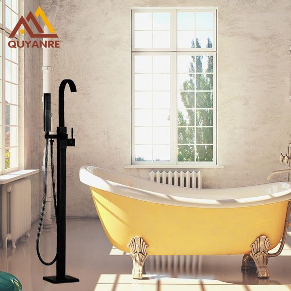 blackend single handle with plastic handshower floor standing bath tub faucet mixer and cold water tap black color bathroom shower sets
blackend single handle with plastic handshower floor standing bath tub faucet mixer and cold water tap black color bathroom shower sets