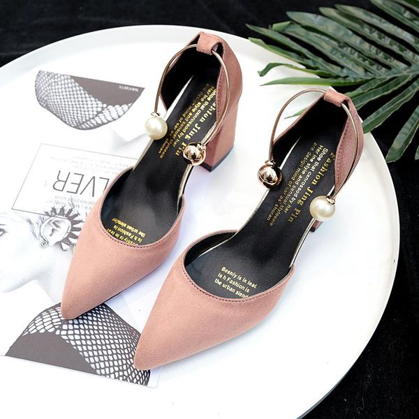 dress shoes 2021 korean version wild suede pointed high heels word buckle single comfortable trend ladies, Black
dress shoes 2021 korean version wild suede pointed high heels word buckle single comfortable trend ladies, Black
