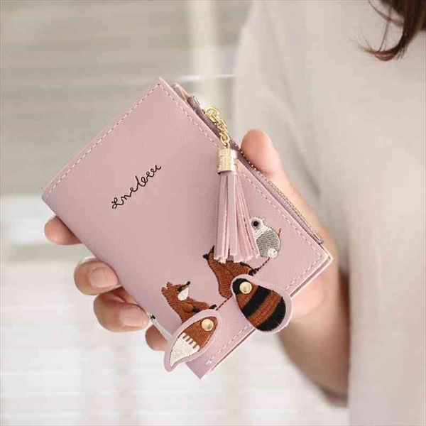 pu leather hasp zipper mini coin card holder women cute cartoon embroidery wallet short purse individualit tassel, Red;black
pu leather hasp zipper mini coin card holder women cute cartoon embroidery wallet short purse individualit tassel, Red;black