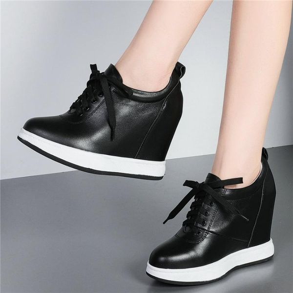 dress shoes women genuine leather wedges high heel pumps round toe trainers female lace up walking sneakers girls casual travel, Black
dress shoes women genuine leather wedges high heel pumps round toe trainers female lace up walking sneakers girls casual travel, Black