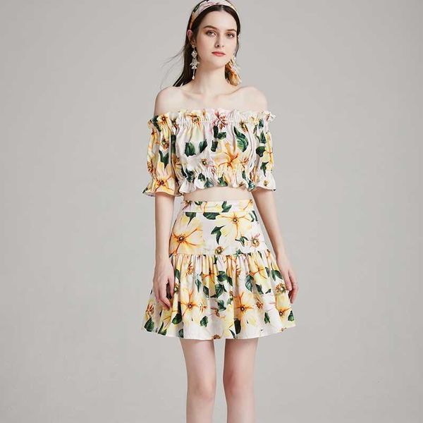 summer camellia flower print two pieces sets women outfits off the shoulder ruffles elastic crop + mini skirts 210529, White
summer camellia flower print two pieces sets women outfits off the shoulder ruffles elastic crop + mini skirts 210529, White