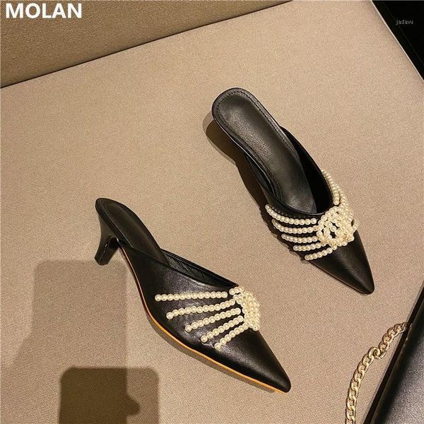 fashion luxury elegant pearl chain kitten heels woman pumps brand socofy cute shoes slip on loafers mules flip flops dress1, Black
fashion luxury elegant pearl chain kitten heels woman pumps brand socofy cute shoes slip on loafers mules flip flops dress1, Black
