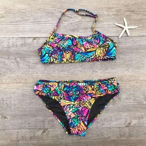 women's swimwear multicolor butterfly girls bikini set summer children kids girl sleeveless beach swimsuit costume da bagno bambina, White;black
women's swimwear multicolor butterfly girls bikini set summer children kids girl sleeveless beach swimsuit costume da bagno bambina, White;black