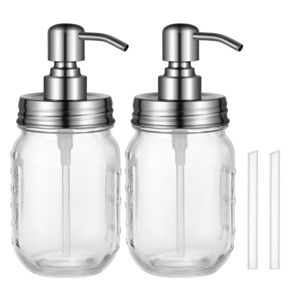 2pcs soap dispenser 304 stainless steel pump lotion rustproof corrosion resistant bathroom for liquid
2pcs soap dispenser 304 stainless steel pump lotion rustproof corrosion resistant bathroom for liquid