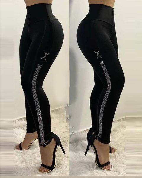 women elegant studded high waist skinny pants push up slim pants chic pencil trousers office ladies outfits new 210415, Blue
women elegant studded high waist skinny pants push up slim pants chic pencil trousers office ladies outfits new 210415, Blue