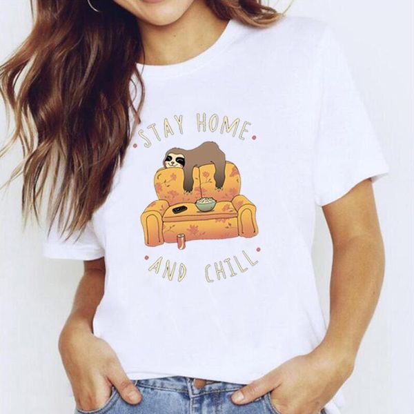 women's t-shirt fashion summer harajuku shirt tee femme funny stay home and chill print t women casual tshirt camiseta mujer, White
women's t-shirt fashion summer harajuku shirt tee femme funny stay home and chill print t women casual tshirt camiseta mujer, White