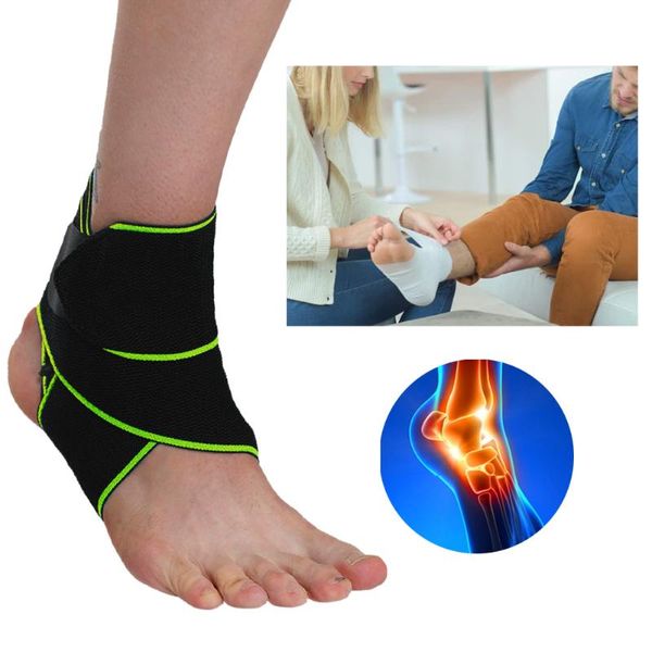 1pc running ankle brace wrap achilles tendon compression non slip adjustable strap protection outdoor sports support, Blue;black
1pc running ankle brace wrap achilles tendon compression non slip adjustable strap protection outdoor sports support, Blue;black