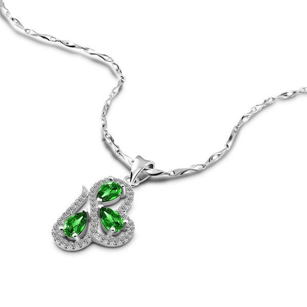 chains s925 sterling silver necklace elegant green zircon inlay pendant clavicle wave chain lady glamour jewelry
chains s925 sterling silver necklace elegant green zircon inlay pendant clavicle wave chain lady glamour jewelry