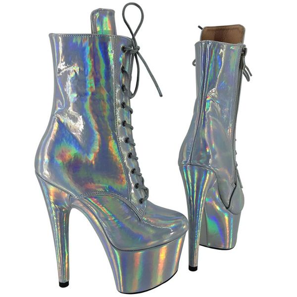 boots leecabe silver holo 17cm/7inches pole dancing shoes high heel platform dance boot, Black
boots leecabe silver holo 17cm/7inches pole dancing shoes high heel platform dance boot, Black