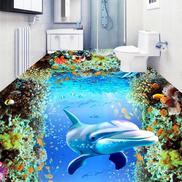 wallpapers 3d underwater world dolphin fish floor sticker children room bedroom bathroom waterproof mural self-adhesive wallpaper
wallpapers 3d underwater world dolphin fish floor sticker children room bedroom bathroom waterproof mural self-adhesive wallpaper