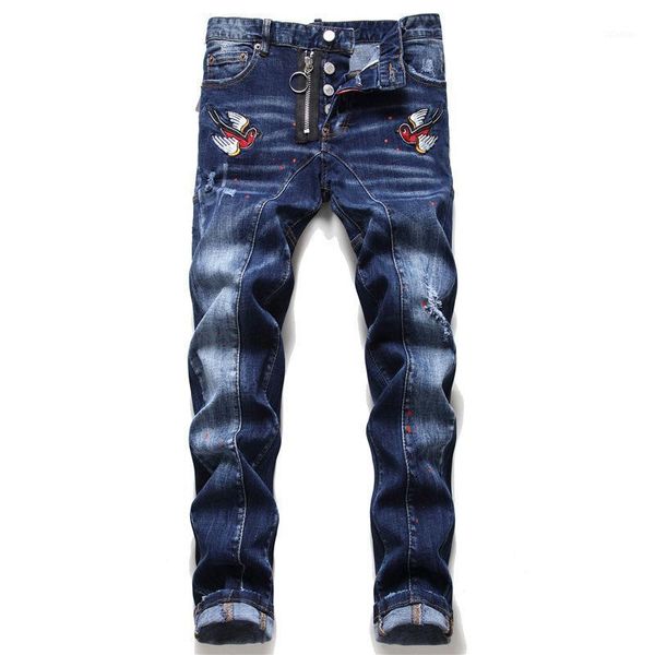 european italy jeans brand skinny elasticity pants mens denim trousers biker hole zipper for men pencil men's, Blue
european italy jeans brand skinny elasticity pants mens denim trousers biker hole zipper for men pencil men's, Blue