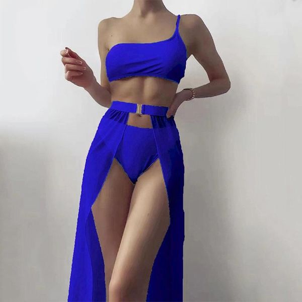 one shoulder bikini 2021 female swimsuit women swimwear three-pieces set mesh long skirt beach wear bathing suit swim women's, White;black
one shoulder bikini 2021 female swimsuit women swimwear three-pieces set mesh long skirt beach wear bathing suit swim women's, White;black