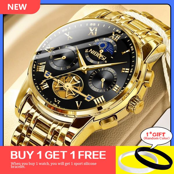 nibosi sport mens watches brand luxury tourbillon wristwatches waterproof chronograph military men watches relogio masculino, Slivery;brown
nibosi sport mens watches brand luxury tourbillon wristwatches waterproof chronograph military men watches relogio masculino, Slivery;brown