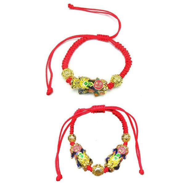 link, chain 2021 feng shui pi xiu charm red string bracelet color change kabbalah braided mood bracelets attract wealth good luck jewerly, Black
link, chain 2021 feng shui pi xiu charm red string bracelet color change kabbalah braided mood bracelets attract wealth good luck jewerly, Black