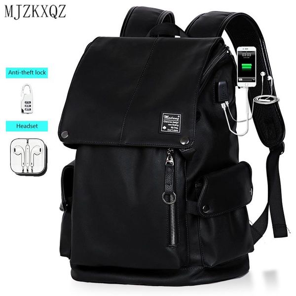 backpack mjzkxqz men's usb charging 15 inch lapboys fashion bag men pu leather backpacks for teenager casual daypacks
backpack mjzkxqz men's usb charging 15 inch lapboys fashion bag men pu leather backpacks for teenager casual daypacks