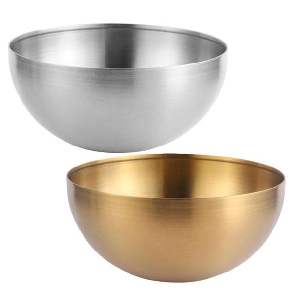bowls 2pcs dessert dish kitchen stainless steel soup tableware salad bowl