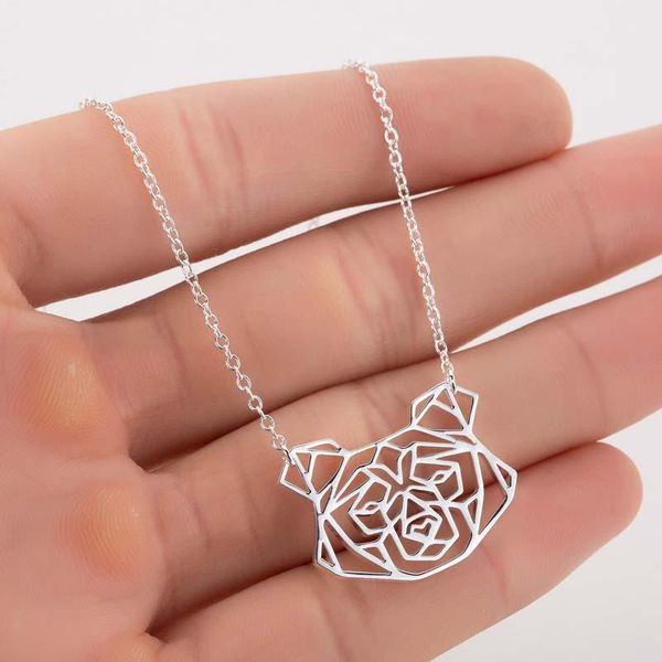 fashion jewelry stainless steel necklace female hollow lovely dog head pendant necklaces, Silver
fashion jewelry stainless steel necklace female hollow lovely dog head pendant necklaces, Silver