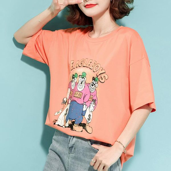 zoki orange women tee cotton print o-neck short sleeve casual slim korean street wear spring summer fashion 2021 women's t-shirt, White
zoki orange women tee cotton print o-neck short sleeve casual slim korean street wear spring summer fashion 2021 women's t-shirt, White
