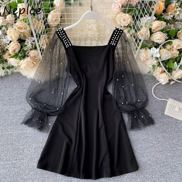 neploe camis square neck mesh patchwork puff sleeve a-line dresses lantern sleeve new dress beading slim waist femme vestidos 210423, Black;gray
neploe camis square neck mesh patchwork puff sleeve a-line dresses lantern sleeve new dress beading slim waist femme vestidos 210423, Black;gray