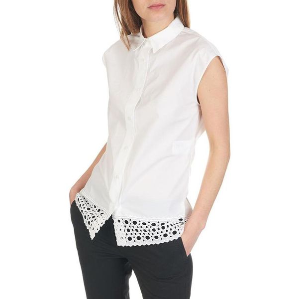women's blouses & shirts patads french s spring summer personalized bottom cut design ryoko c11202e, White
women's blouses & shirts patads french s spring summer personalized bottom cut design ryoko c11202e, White