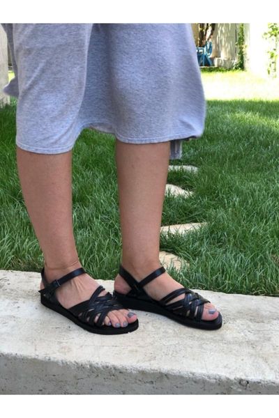 sandals women's leather, Black
sandals women's leather, Black