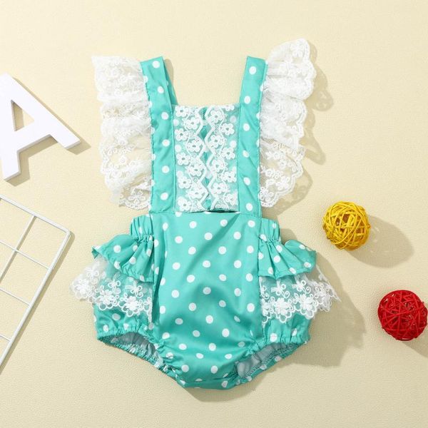 jumpsuits born infant baby girls romper princess lace ruffle sleeve polka dots outfits party triangle 0-24 months clothing, Blue
jumpsuits born infant baby girls romper princess lace ruffle sleeve polka dots outfits party triangle 0-24 months clothing, Blue