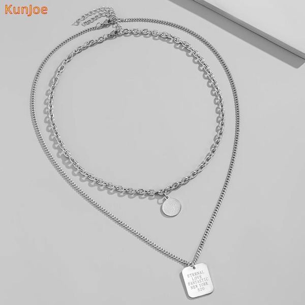 chains kunjoe fashion layered coin pendant necklace for women vintage goth hip hop square charm chain couple neck jewelry gift, Silver
chains kunjoe fashion layered coin pendant necklace for women vintage goth hip hop square charm chain couple neck jewelry gift, Silver