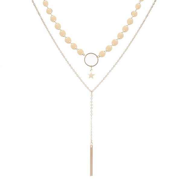pendant necklaces girls jewelry simple handmade sequins star tassel clavicle neck chain long style necklace women's accessories, Silver
pendant necklaces girls jewelry simple handmade sequins star tassel clavicle neck chain long style necklace women's accessories, Silver