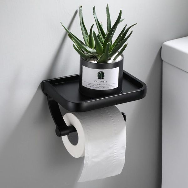 toilet paper holders stainless steel roll holder black with shelf shower phone stand for storage wc accessories
toilet paper holders stainless steel roll holder black with shelf shower phone stand for storage wc accessories