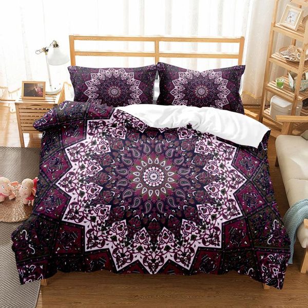 bedding sets 3d bohemian mandala flower print 2/3pcs comfortable duvet cover pillowcase single home textile luxury
bedding sets 3d bohemian mandala flower print 2/3pcs comfortable duvet cover pillowcase single home textile luxury