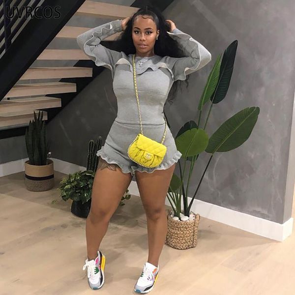 women's tracksuits uvrcos outfits for woman summer cyber y2k clothes two piece set biker shorts women ruffle stiching patchwork matchin, Gray
women's tracksuits uvrcos outfits for woman summer cyber y2k clothes two piece set biker shorts women ruffle stiching patchwork matchin, Gray