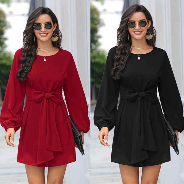 casual dresses women autumn o-neck long sleeve slim a-line dress fashion sashes mini party female fitted clothing vestidos red plbb, Black;gray
casual dresses women autumn o-neck long sleeve slim a-line dress fashion sashes mini party female fitted clothing vestidos red plbb, Black;gray