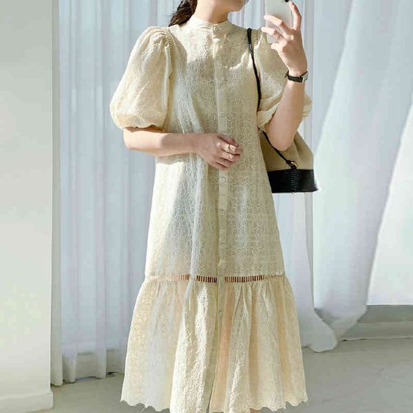 korea summer fashion elegant white single-breasted lace embroidery hollow lantern sleeve ruffles dress women 16f1130 210510, Black;gray
korea summer fashion elegant white single-breasted lace embroidery hollow lantern sleeve ruffles dress women 16f1130 210510, Black;gray