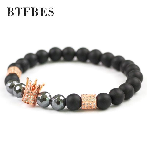charm bracelets btfbes plating olden crown bracelet 8mm matte stone men micro pave cz charms for women jewelry gift, Golden;silver
charm bracelets btfbes plating olden crown bracelet 8mm matte stone men micro pave cz charms for women jewelry gift, Golden;silver