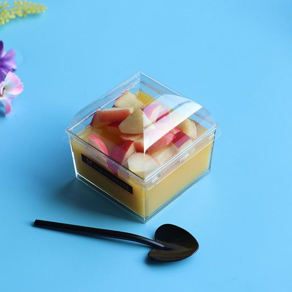disposable cups & straws 145ml square transparent cake dessert cup baking diy tool pudding jelly yogurt plastic with lid
disposable cups & straws 145ml square transparent cake dessert cup baking diy tool pudding jelly yogurt plastic with lid