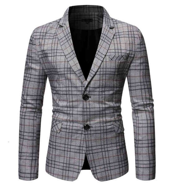 men's suits & blazers autumn slim jacket bleiser masculino casual plaid two single-breasted suit male mens blazer hombre 449v, White;black
men's suits & blazers autumn slim jacket bleiser masculino casual plaid two single-breasted suit male mens blazer hombre 449v, White;black