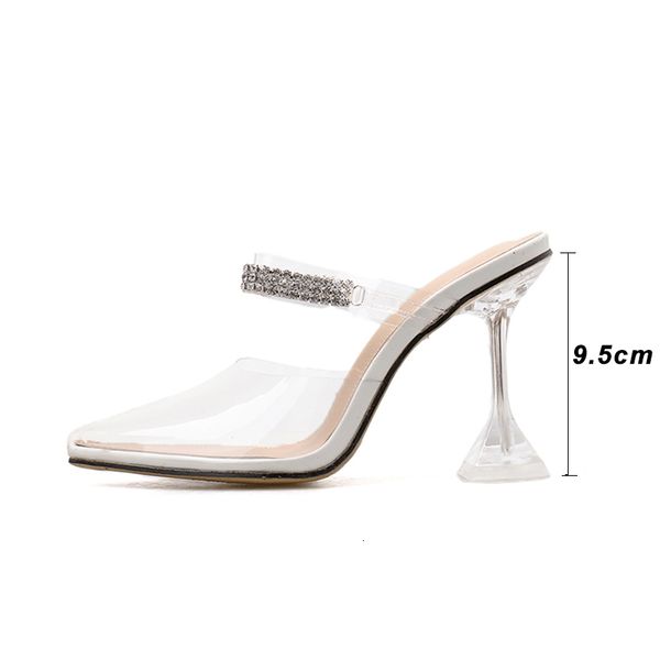sandals pvc transparent slippers sandals summer fashion pointed toe diamond ladies crystal heel mules high heels party shoes, Black
sandals pvc transparent slippers sandals summer fashion pointed toe diamond ladies crystal heel mules high heels party shoes, Black