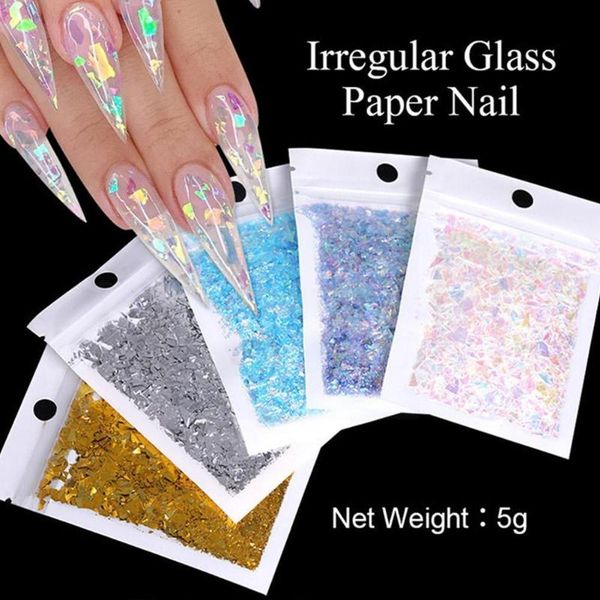 nail glitter 1 bag 5g candy sequins glass paper flakies diy irregular colorful decoration art a2l8, Silver;gold
nail glitter 1 bag 5g candy sequins glass paper flakies diy irregular colorful decoration art a2l8, Silver;gold