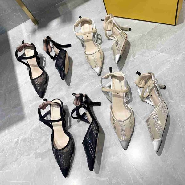 women slingback sandals pumps slingbacks with black mesh decorated with shiny crystal pattern on the back strap
women slingback sandals pumps slingbacks with black mesh decorated with shiny crystal pattern on the back strap